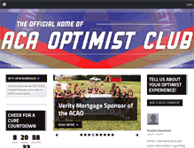 Tablet Screenshot of acaoptimistclub.com